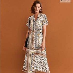 Mango Women’s Printed Shirt Dress Size 4